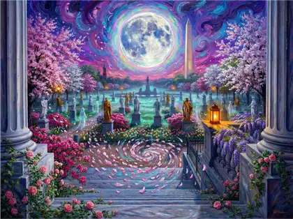 DC Sculpture Garden Spring Surreal by Amy Ingalls